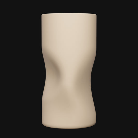 Squeezy Vase Ecru